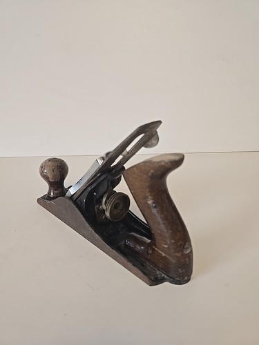 VINTAGE STANLEY No 3 SMOOTHING PLANE MADE IN ENGLAND - Foto 5 di 7