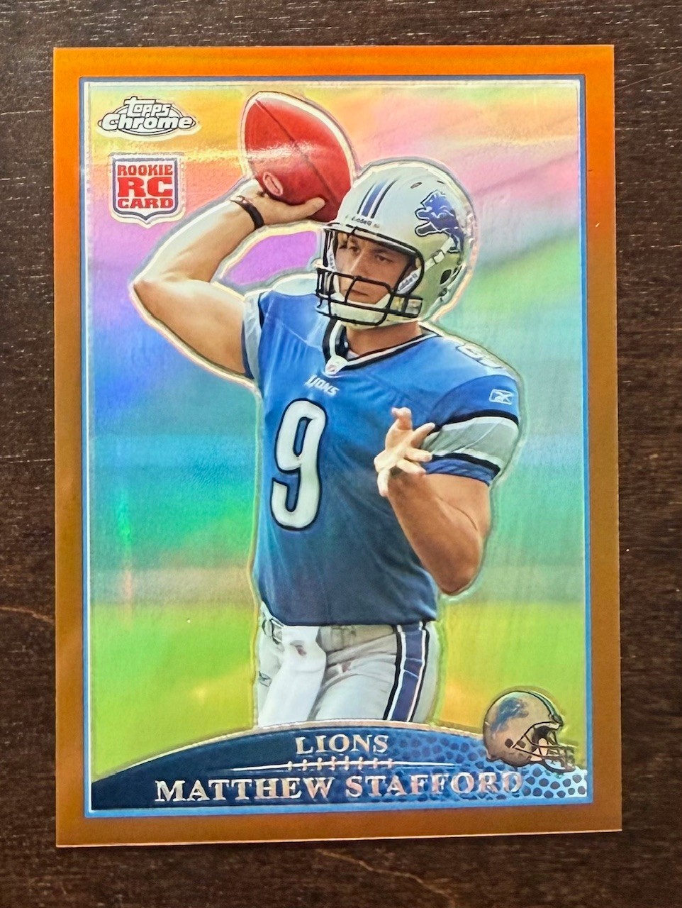 2009 Topps Chrome - Matthew Stafford #TC210 Copper Refractor /649 (RC) Gem Mint