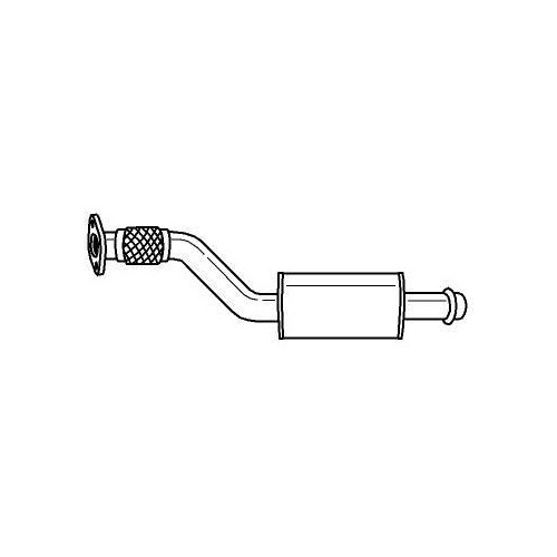 Silencieux avant Sigam 40341, l'échappement en acier durable pour Renault