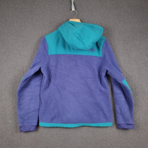 Chaqueta para mujer THE NORTH FACE M azul púrpura Denali polar Polartec con capucha cremallera - Imagen 6 de 14