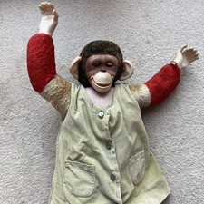 Chad Valley Jacko The Monkey Toy Vintage Collectible Blinking Eyes Restoration