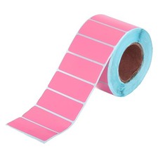1200pcs Thermal Labels 1 x 2 Inch Color Direct Thermal Printer Sticker, Pink