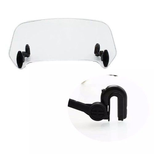 Motorcycle Motorbike Clip On Windshield Wind Screen Deflector Extension Spoiler - Picture 7 of 14