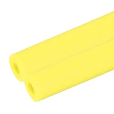 2Pcs 13/16"(20mm)IDx3.3FTx1.97" Pipe Insulation Foam Tube Pool Noodles Yellow