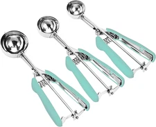 Cookie Scoop Set, 3Pcs Ice Cream Scoop, Cookie Scoops for Baking Set of 3, 18/8 