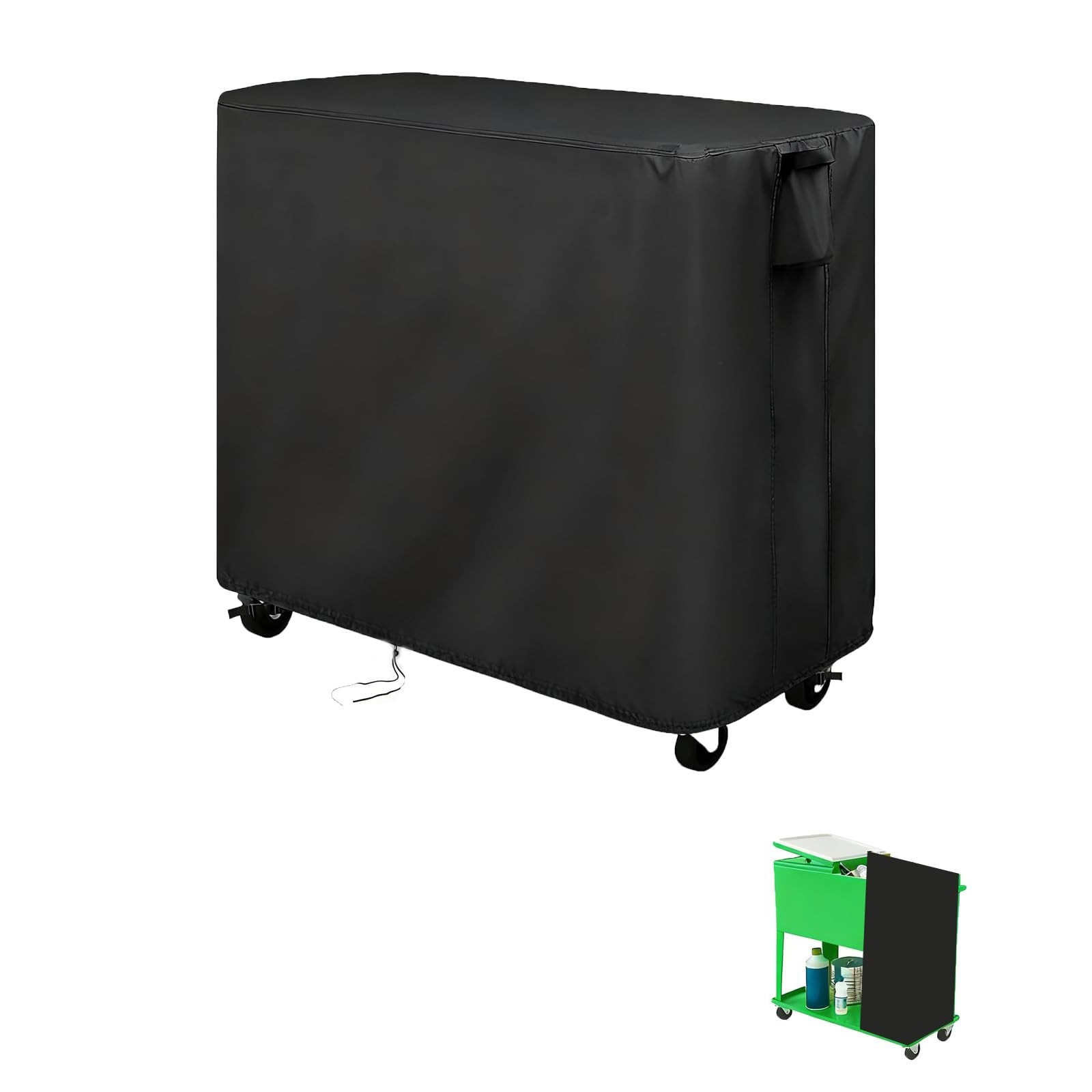 Cart Cover For 89.8 Quart Rolling Ice Chest - Black 38