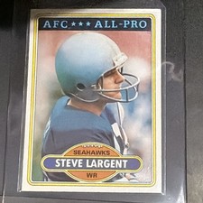 Topps 1980 Steve Largent Seattle Seahawks AFC All-Pro Football Card #450