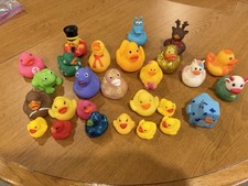 28 Rubber Ducks Assortment Duckies Animals Jeep Ducking Floater Bath Toys