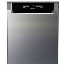 BAUKNECHT Unterbau-Geschirrspüler BUO 3O41 PLT X - silber - C