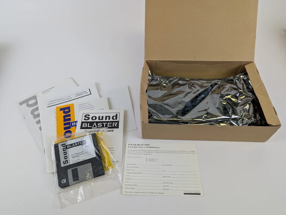 Sound Blaster 16 Value PNP SB2980 with CT2950 Card. Includes docs and drivers - Image 4 of 4