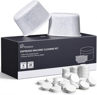 Espresso Cleaning Kits for Breville Machines, Includes 40 Cleaning Tablets and 6