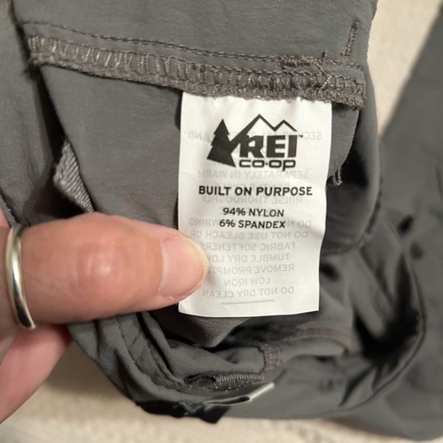 REI Gray Sahara Convertible Pants - Kids' 8 - Picture 8 of 10