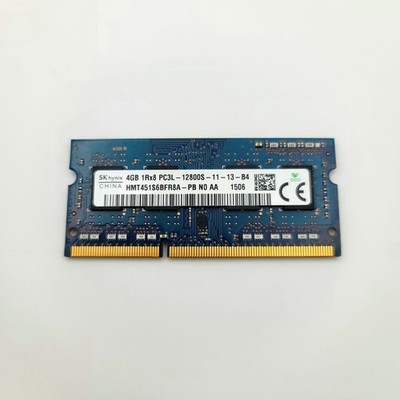 SK Hynix 4GB 1RX8 PC3L-12800S-11-13-B4 Laptop Memory RAM HMT451S6BFR8A-PB
