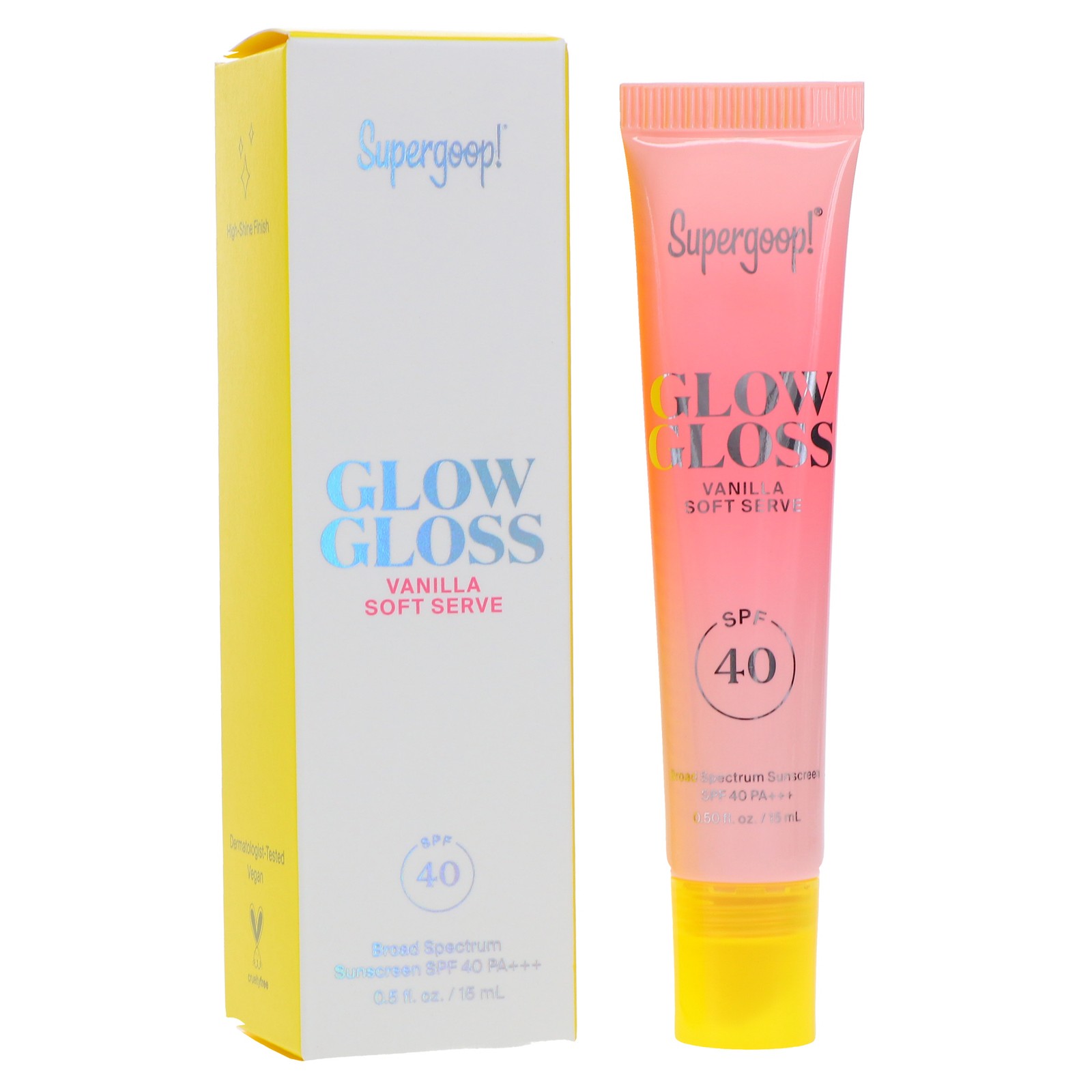 Supergoop Glow Gloss Vanilla Soft Serve SPF 40 015 oz 5090₽