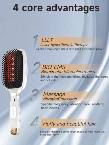 Rotlichttherapie Haaröl Applikator Elektrisch Kopfhaut Massagegerät Bürste Massage ComK - Bild 6 von 6