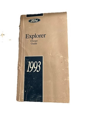 S60 1993 FORD EXPLORER OWNER'S MANUAL