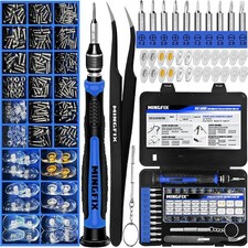 Kit Reparacion Gafas con Tornillos Destornilladores y Pinza para Lentes Reloj
