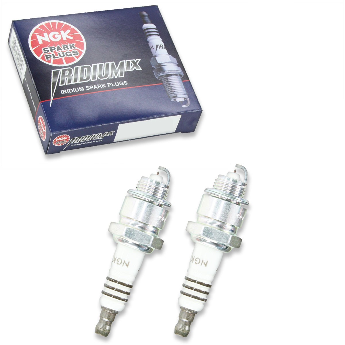 2 pc NGK 7355 XR5IX Iridium IX Spark Plugs for XS85DP XS85 J14YC J13Y B44S md
