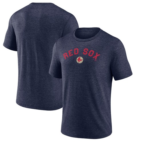 Men's Navy Boston Red Sox Cooperstown Series Sweep Tri-Blend T-Shirt