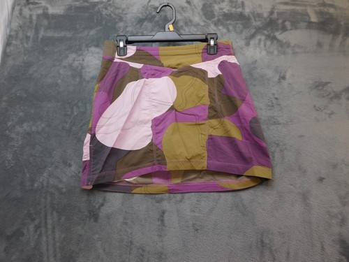 Indyeva Skirt Womens Medium Purple Green Abstract Print Stretch Hiking Outdoor - Picture 1 of 11
