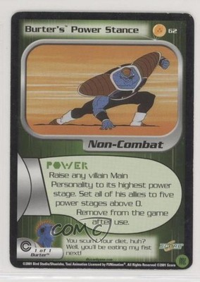 2001 Score Dragon Ball Z CCG - Trunks Saga Burter's Power Stance #62