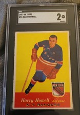 1957-58 Topps - Harry Howell #51 Graded SGC 2 Good Fantastic Eye Appeal