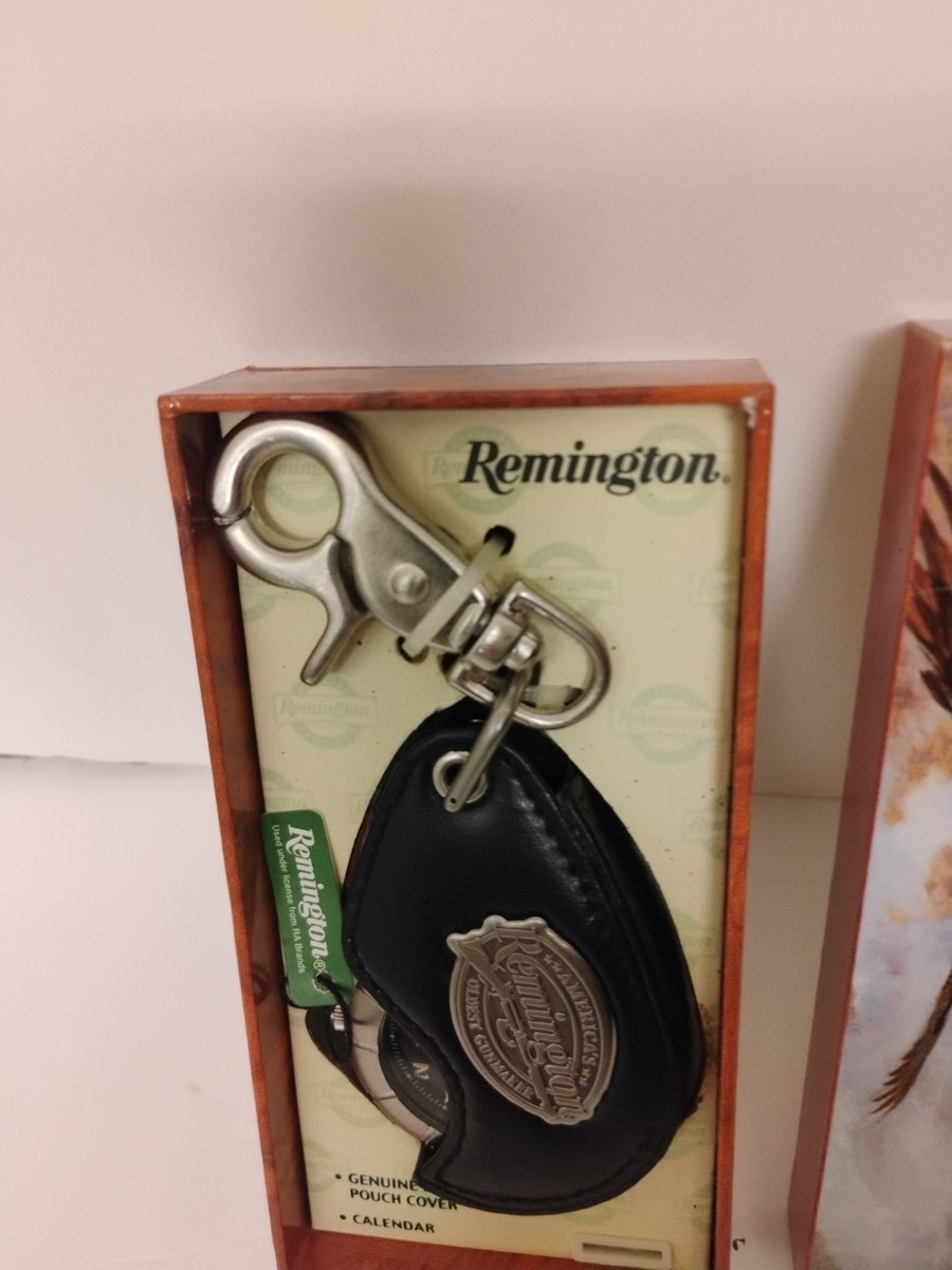 Vintage Remington Pocket Watch In Leather Pouch With Original Box