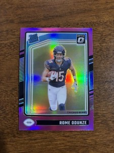✨2024 Donruss Optic Rome Odunze Pink Holo Rated Rookie RC #286 Bears