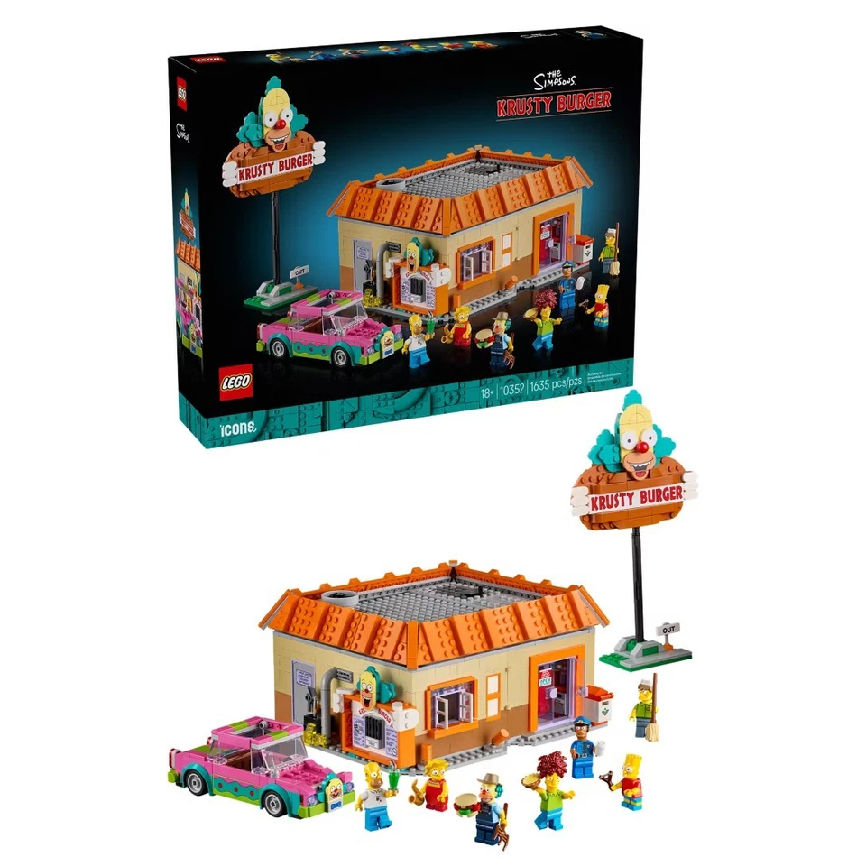 LEGO x The Simpsons: Krusty Burger (10352) + Living Room Set (5009325)  - Image 2 of 4