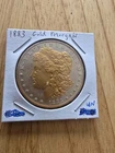 1883 Morgan Silver Dollar Gold Shield Uncirculated Mint Beautiful Coin