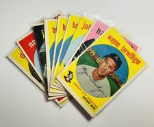 1959 Topps Baseball Trading Cards (Updated August 2025)