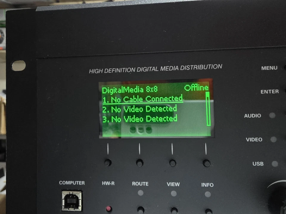 Crestron DM-MD8X8 High Definition Digital Media Distribution Switcher 8 Cards - Image 3 of 4