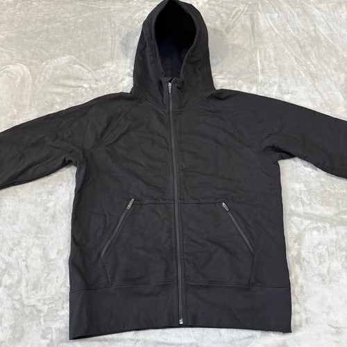 American Giant Storm Hoodie mit durchgehendem Reißverschluss Herren XL schwarz schwer DWR $ 178 USA neu neu ohne Etikett - Bild 2 von 8