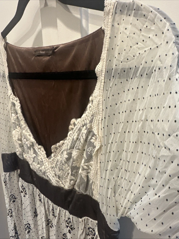 Vestido de renda Hazel marfim bolinhas - Imagem 2 de 4