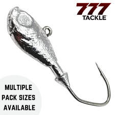 Ultra Minnow Bass Fishing Jig UnPainted Victory V Loc Hook 5 10 or 25 Pack