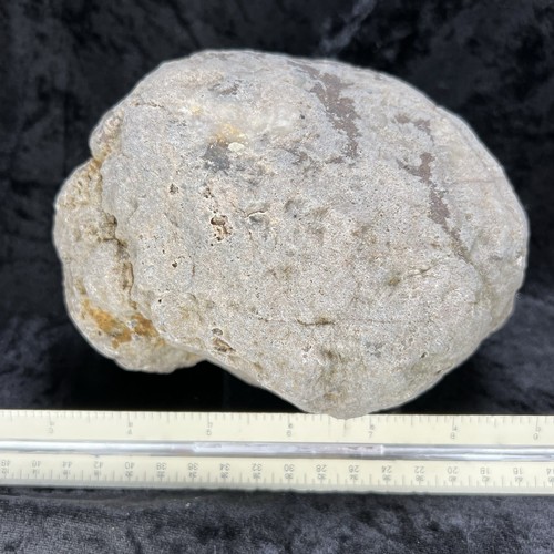 Large Geode 5-3/4" Uncut Chalcedony Crystal Quartz Whole Unopened 4Lb NonRattler - Picture 5 of 8