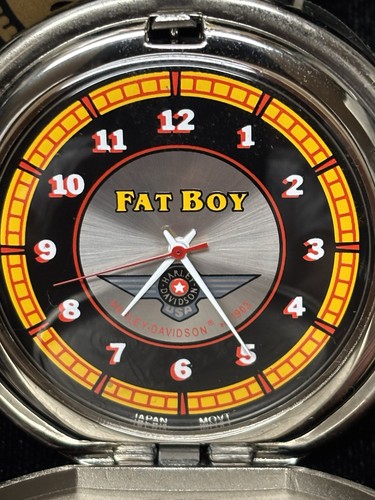 NUEVO Harley Davidson Franklin Como Nuevo Fatboy Reloj Bolsillo Soporte Original Espuma ¡Limpio! - Imagen 6 de 8