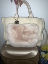Alex Max Borsa In Morbido Tessuto Tasca Eco pelliccia