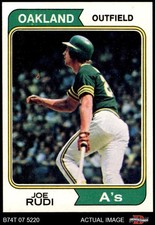 1974 Topps #264 Joe Rudi Athletics 8 - NM/MT