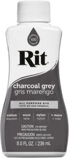 Rit, All-Purpose Liquid Dye, Charcoal-Grey, 8 fl oz