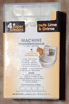CatGenie Machine Maintenance 4 Super Cleans Removes Lime & Grime Cat Genie
