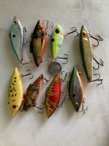 LOT 8 CRANKBAITS RAT-L-TRAPS STRIKE KING RED EYE SHAD RATTLE LURES CRAWFISH L&S - Picture 6 of 8