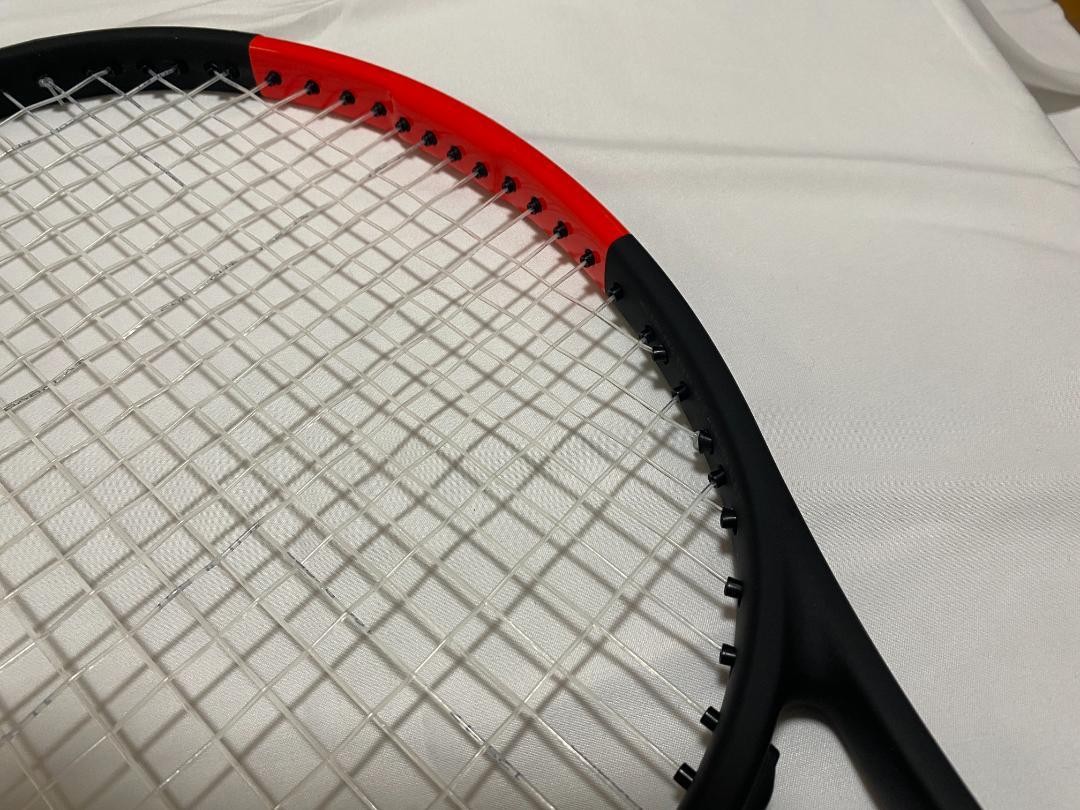Wilson PROSTAFF97 v11 2017 G2 Tennis Racket, Used, Red Paint