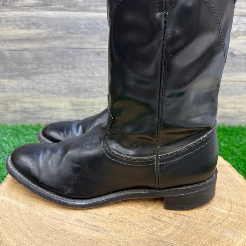 Durango Men - Size 7.5D - Vintage Black Roper Cowboy Boots Style DB860 - Picture 7 of 11