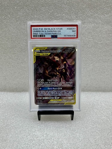 Umbreon & Darkrai-GX graded PSA 7 for sale on eBay