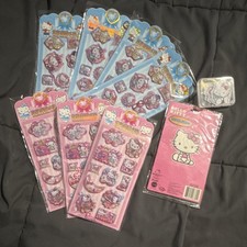 Sanrio Hello Kitty Glitter Multicolor Glossy Sticker Set 10pcs Cartoon Animation