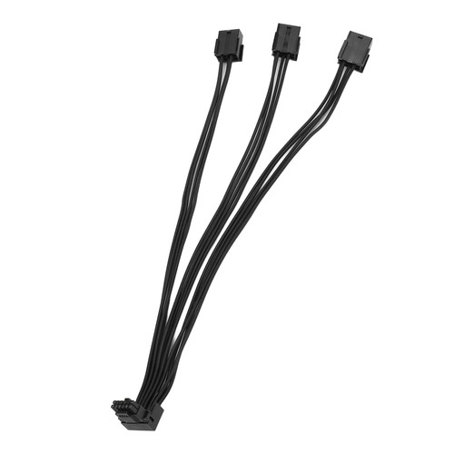 12VHPWR PCIE 5.0 Type A 90° Extension Cable 12VHPWR 12+4Pin To 3x8Pin GPU Ca NEW - Afbeelding 9 van 12