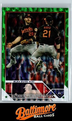 2023 Topps #499 Slam Dunk Win! Green Foil #/499
