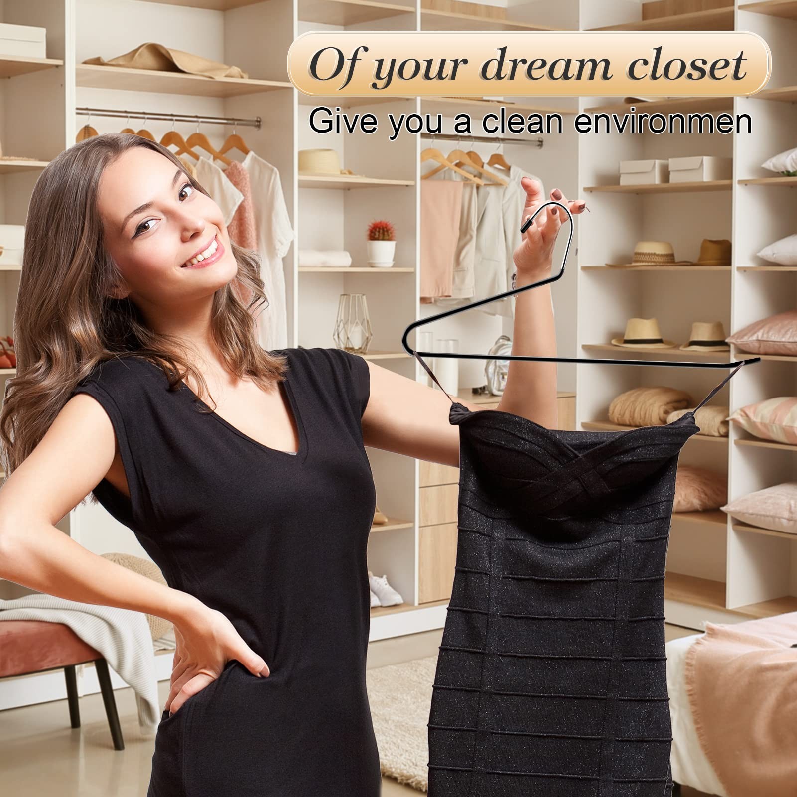 60 Pack Open Ended Pants Hangers Metal Non Slip Heavy Duty Space Saving Rack