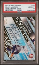 2024 TOPPS PRISTINE FROZEN ROPES GOLD #FR3 RONNY MAURICIO 22/50 PSA 10
